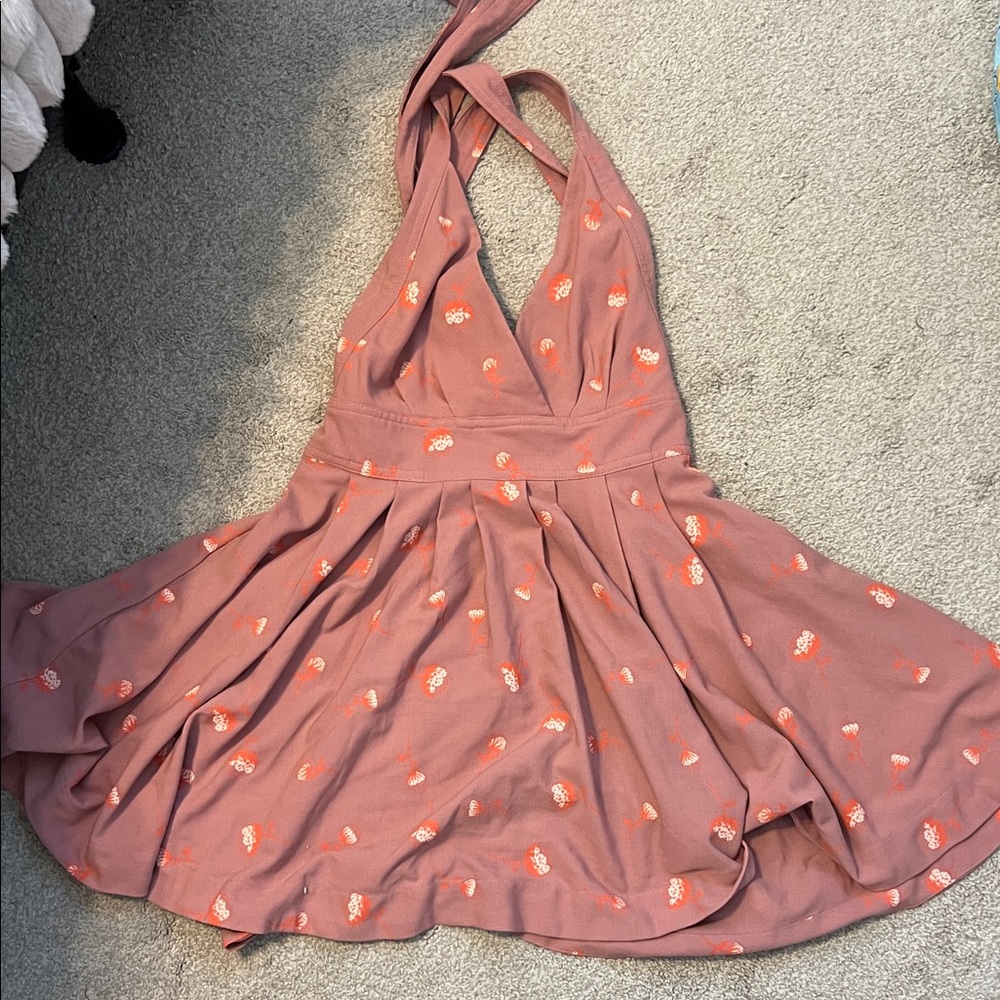 Free people Halter Neck Dress with Floral Print